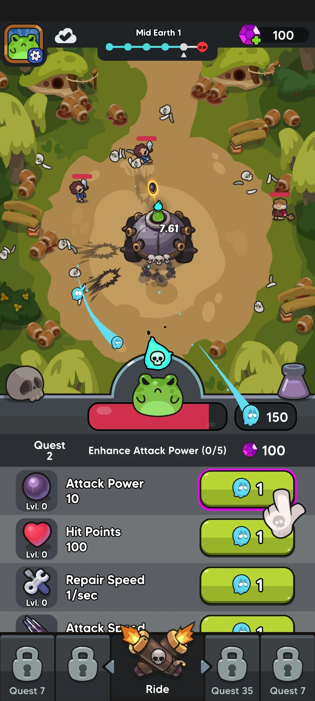 Legend of Frog: Idle RPG screenshot
