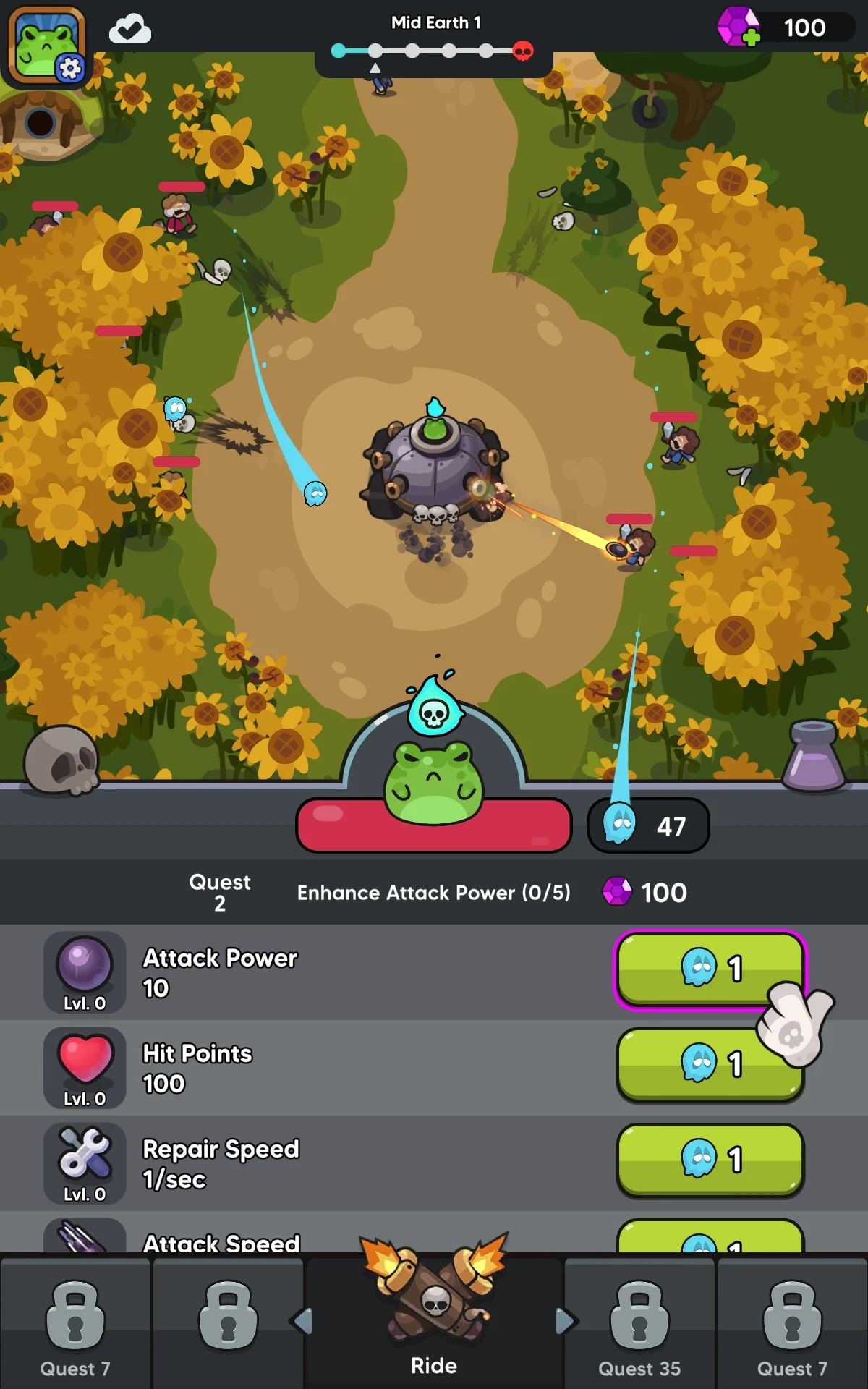 Legend of Frog: Idle RPG screenshot