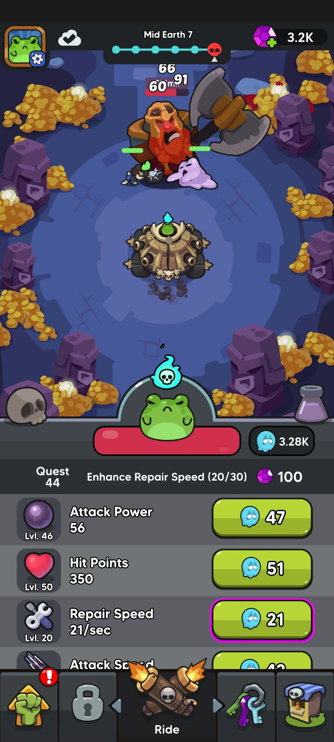 Legend of Frog: Idle RPG screenshot